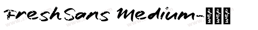 FreshSans Medium字体转换